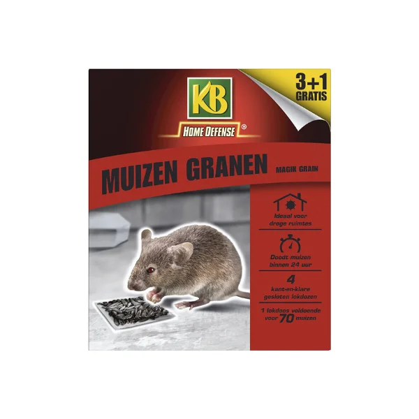 KB Muizengif Granen Kant-en-Klare Granen 4 stuks
