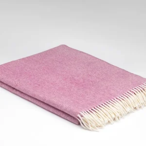Plaid – Roze – Gemêleerd patroon – Merino Lamswol – McNutt – 200x145cm